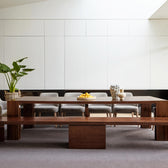 American Mahogany::Gallery::American Mahogany Transformer Table Shown with Removable Panels