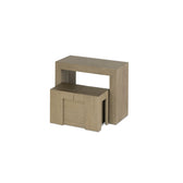 Aged Elm::Gallery::Aged Elm Transformer Table Shown with Removable Panels